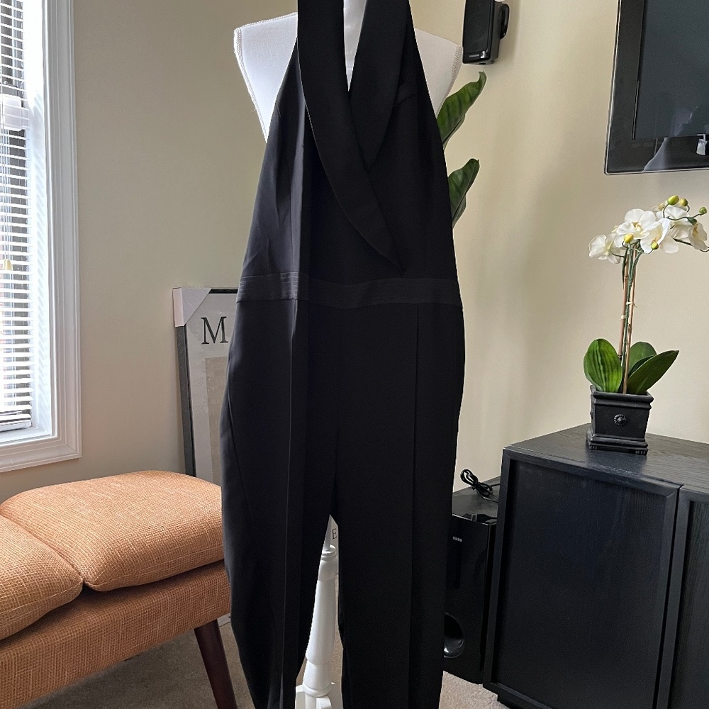 New! Event! Ann Taylor Black Tuxedo Halter Jumpsuit